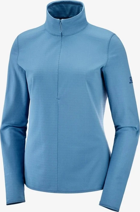 Salomon Essential Lightwarm Fleece Jacke copen blue (Damen)