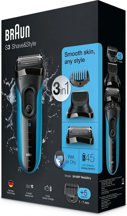 Braun Series 3 3010BT mit Präzisionstrimmer