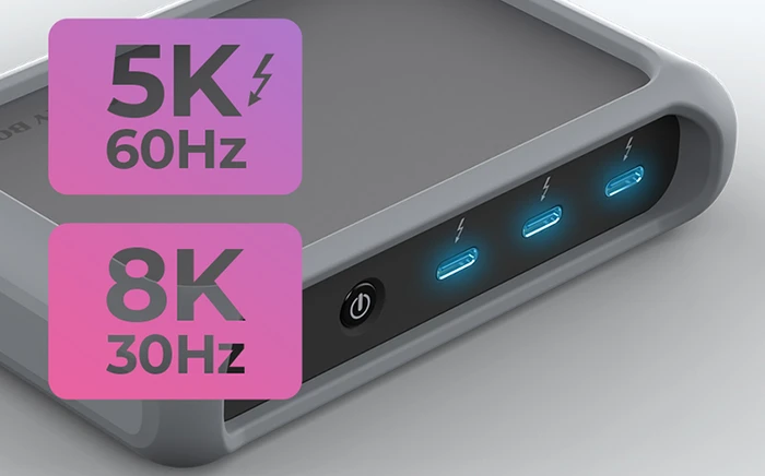RaidSonic Icy Box IB-HUB801-TB4 Thunderbolt Hub, Thunderbolt 4 [Buchse]