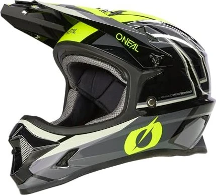 O'Neal Sonus Split Fullface-Helm black/neon yellow