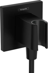 Hansgrohe FixFit E Wandanschluss mit Brausehalter mattschwarz