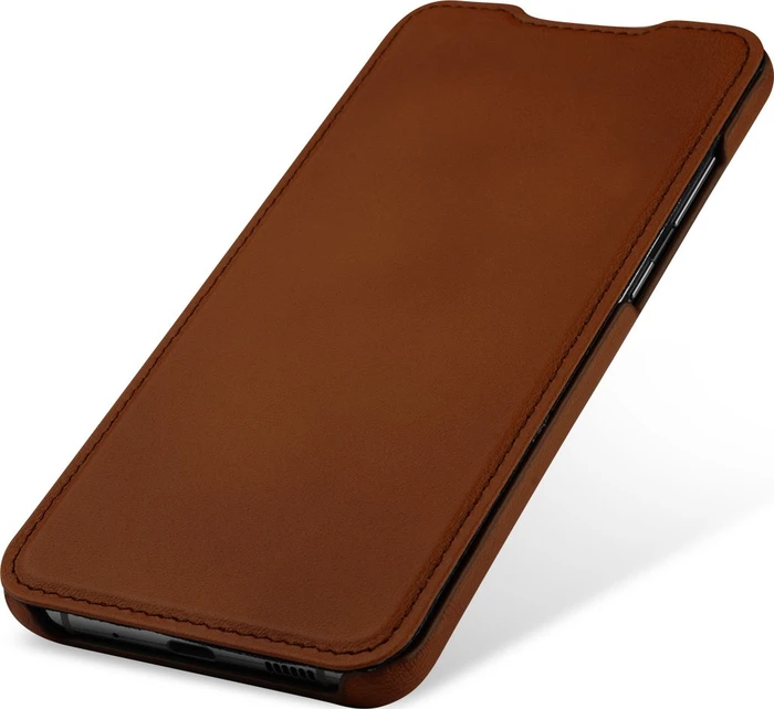 Stilgut Book Type Leather Case für Samsung Galaxy S20 Ultra braun