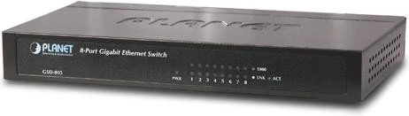 Planet GSD Desktop Gigabit Switch, 8x RJ-45