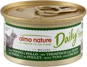 almo nature Daily Cats, Mousse mit Thunfisch und Huhn, 2.04kg (24x 85g)