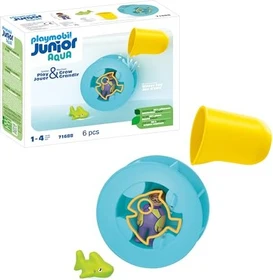 playmobil Junior Aqua Wasserwirbelrad mit Babyhai