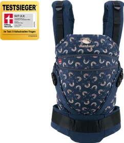 Manduca XT Cotton Babytrage grey-orange