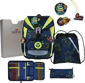 DerDieDas ErgoFlex Light Neon Crazy Schultaschen-Set, 5-tlg.