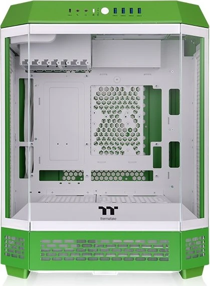 Thermaltake The Tower 600 Light-Year Green, grün, Glasfenster