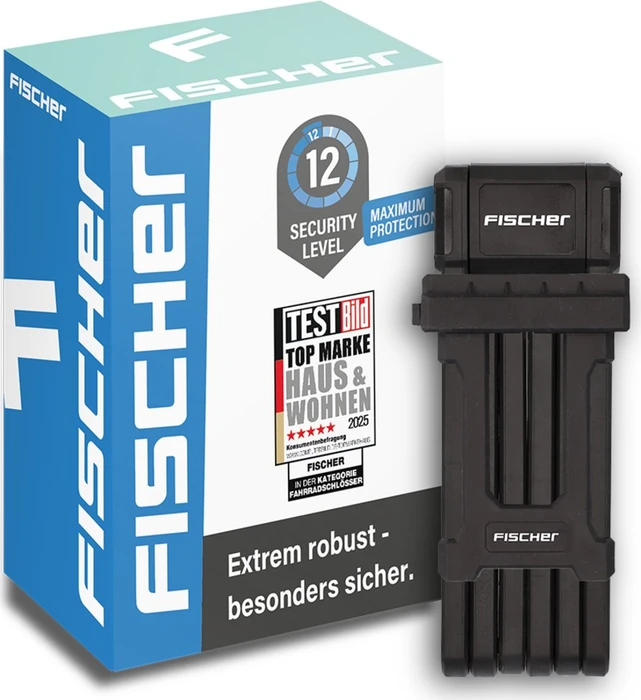 Fischer Protect Plus+ 85cm Faltschloss, Schlüssel (85926)