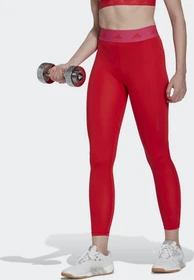adidas TECHFIT Hose 7/8 vivid red/team real magenta (Damen)