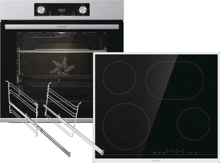 Gorenje Set Black Pepper SCX (BOS6737E13X + ECT643BX) Backofen-Set