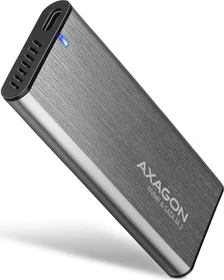 Axagon M.2 Festplattengehäuse, silber, M.2 PCIe/SATA, USB-C 3.1
