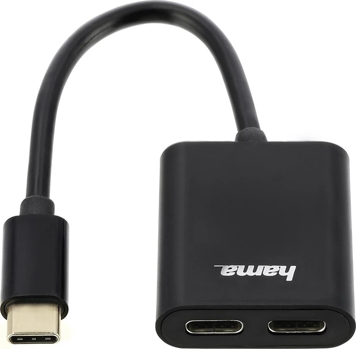 Hama USB-Hub, 2x USB-C 2.0, USB-C 2.0 [Stecker]