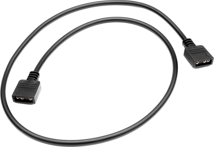 EK Water Blocks EK-Loop D-RGB Extension Cable, Kabel 3-Pin ARGB + ARGB-Verbinder, 51cm