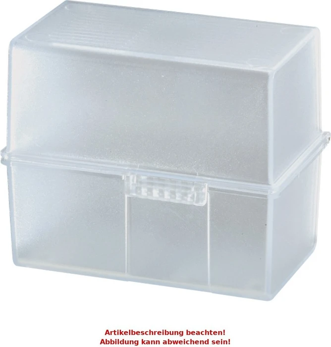 HAN Karteikasten für 300 Karten, A7, transparent
