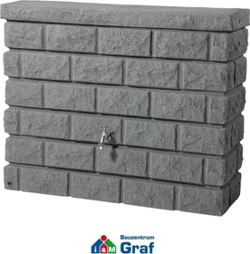 Garantia Rocky Wandtank Regenwassertank 400l dark granite