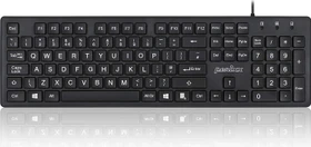 Perixx Periboard-317, schwarz, LEDs weiß, USB, UK (11473)
