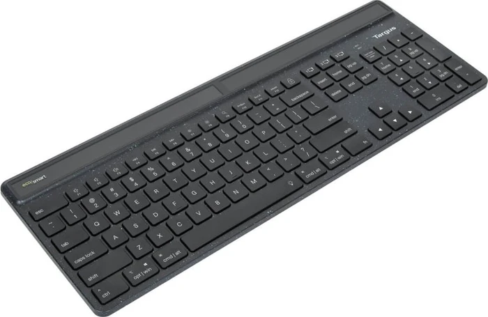 Targus EcoSmart Solar Keyboard, schwarz, Bluetooth, UK
