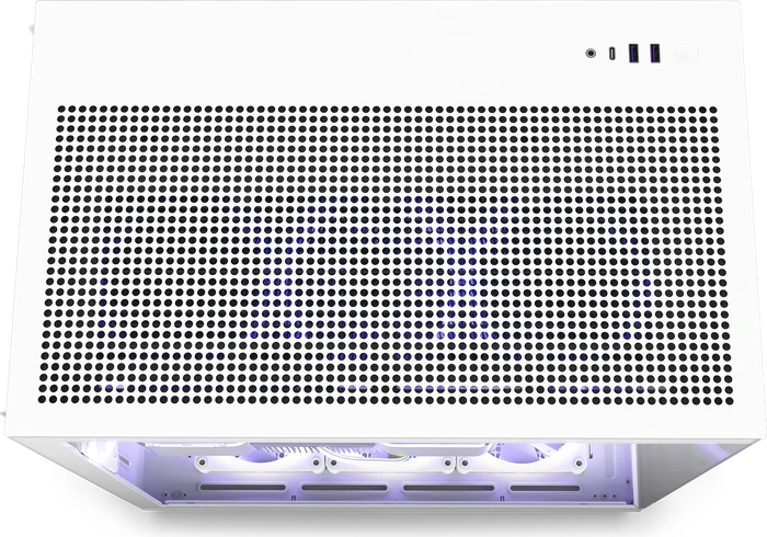 NZXT H9 Flow White, weiß, Glasfenster