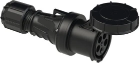 PCE CEE-Kupplung 63A 5p 6h IP67 POWER TWIST schwarz