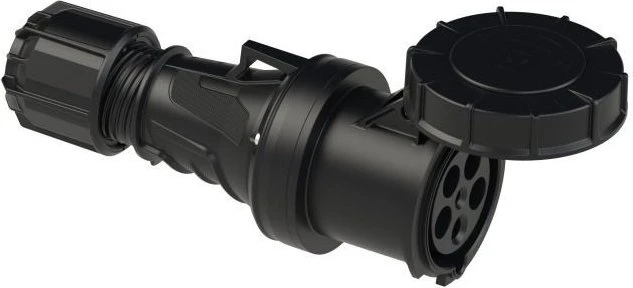 PCE CEE-Kupplung 63A 5p 6h IP67 POWER TWIST schwarz