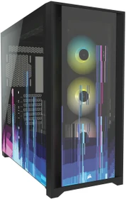 Corsair iCue 5000X RGB Signature Series Glitch, schwarz, Glasfenster