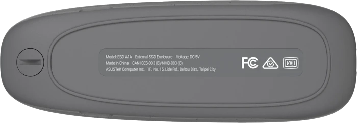 ASUS Cobble SSD Enclosure, grau, USB-C 3.1