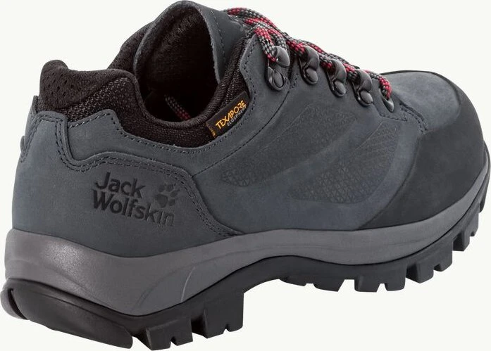 Jack Wolfskin Rebellion Texapore Low grau/rot (Damen)