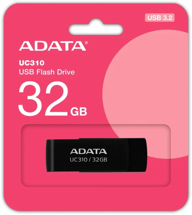ADATA UC310 USB-A 32GB schwarz, USB-A, USB 3.2 Gen 1×1