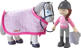 HABA Little Friends - Reiterin Sanya und Pferd Saphira