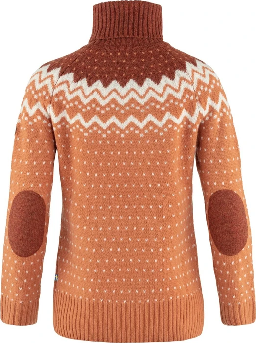 Fjällräven Övik Roller Neck Strickpullover desert brown/autumn leaf (Damen)