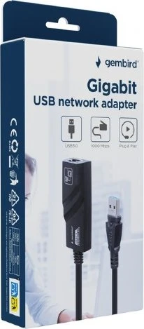 Gembird LAN-Adapter, USB-A 3.0 [Stecker]
