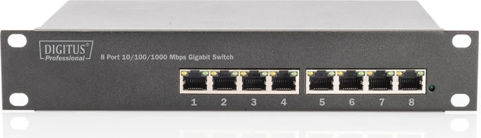 Digitus Professional DN-801 Rackmount Gigabit Switch, 8x RJ-45