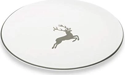 Gmundner Keramik Grauer Hirsch Speiseteller Cup 28cm