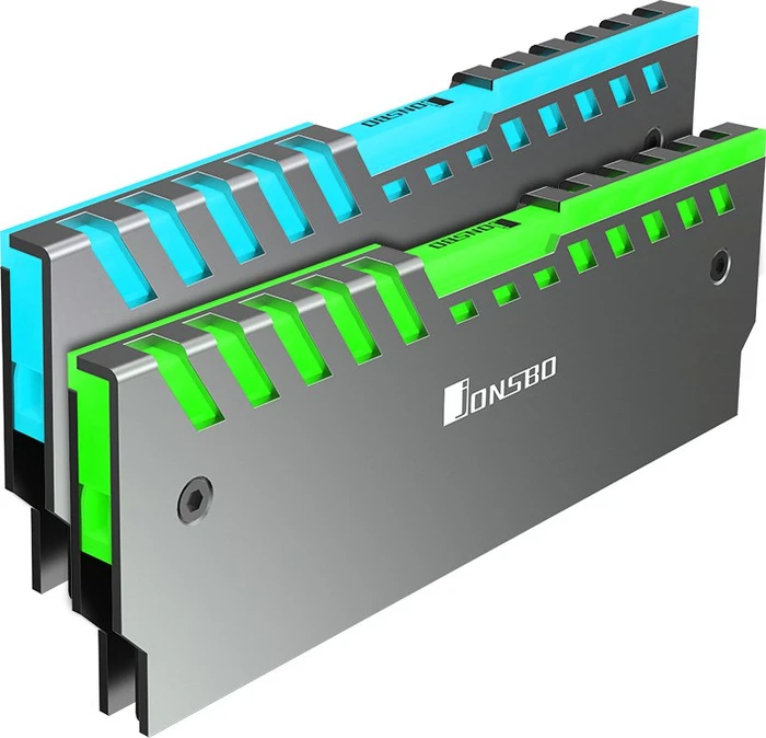 Jonsbo NC-2 RGB silber, RAM-Kühler, 2er-Pack
