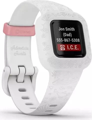 Garmin vivofit jr. 3 Disney Prinzessin Aktivitäts-Tracker weiß