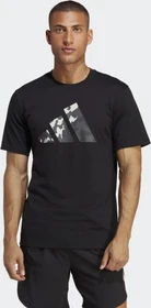 adidas Train Essentials Seasonal Logo Training Funktionsshirt kurzarm schwarz (Herren)