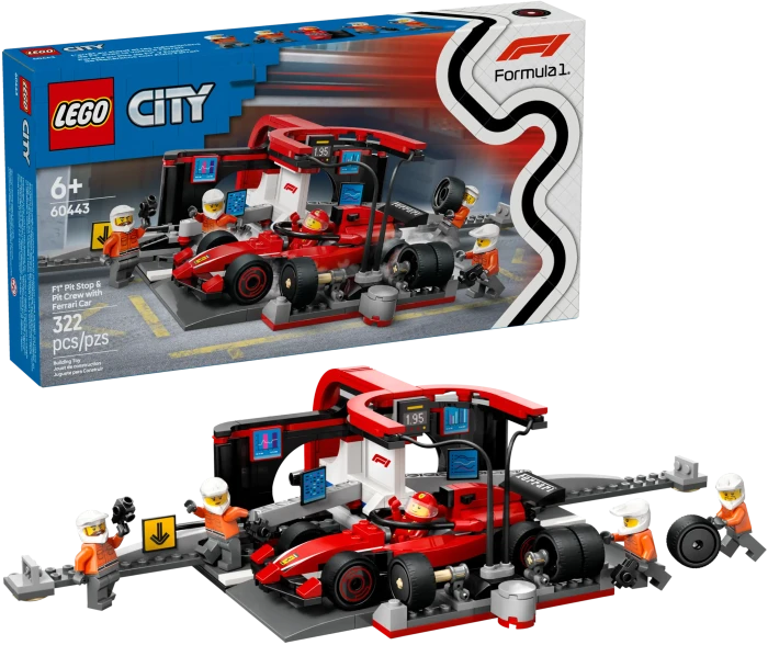 LEGO City - Boxenstopp mit Boxencrew und Ferrari Flitzer