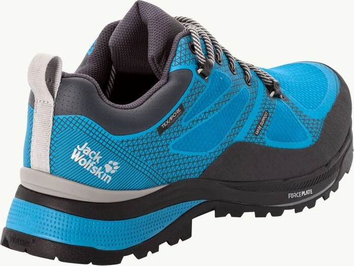Jack Wolfskin Force Striker Texapore Low blue/lime (Herren)