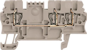 Weidmüller ZDU 1.5/3AN Durchgangs-Reihenklemme, Zugfederanschluss, 1.5 mm², 500 V, 17.5 A, dunkelbeige