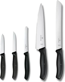 Victorinox SwissClassic Kochmesser-Set schwarz, 5-tlg.