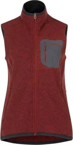 Bergans Kamphaug Knitted Weste chianti red (Damen)