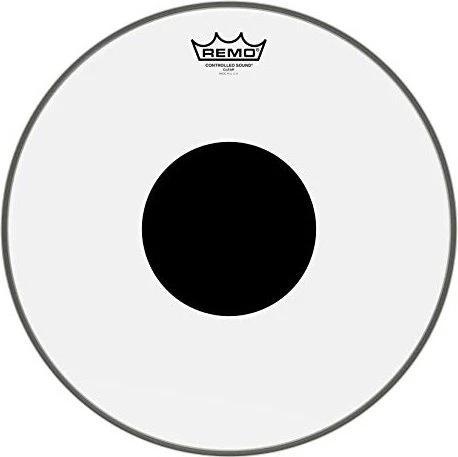 Remo Controlled Sound Clear Black Dot 15"