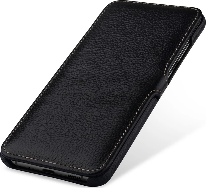 Stilgut Book Type Leather Case Clip für Samsung Galaxy S20 Ultra schwarz