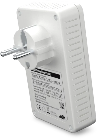FRITZ! FRITZ!Powerline 1240E Kit, Powerline/WLAN-Access Point und Powerline-Adapter Set, 2er-Bundle