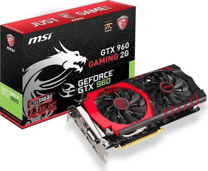MSI GeForce GTX 960 Gaming 2G, 2GB GDDR5, DVI, HDMI, 3x DP