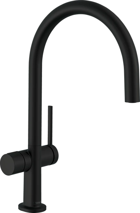 Hansgrohe Talis M54 220 1jet mit Geräteabsperrventil mattschwarz