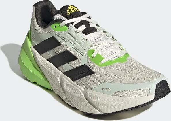 adidas Adistar chalk white/core black/solar green (Herren)