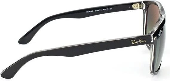 Ray-Ban RB4147 60mm schwarz-transparent/grau Verlauf