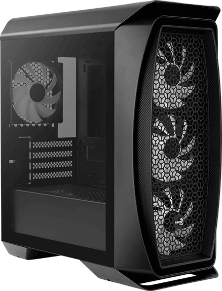 AeroCool Aero One Mini Frost, schwarz, Glasfenster